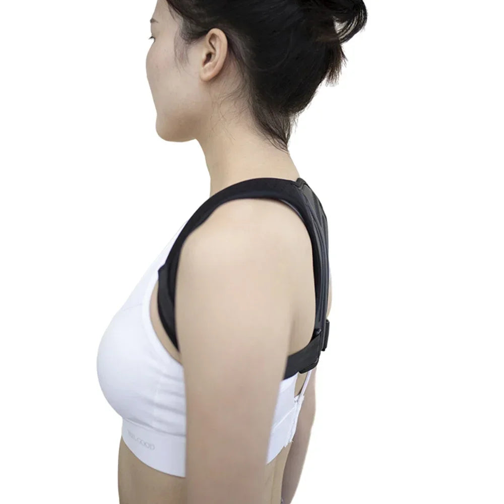 Adjustable Back Shoulder Posture Corrector Belt Clavicle Spine Pain Relief Support Reshape Your Body Home Office Back Neck Brace