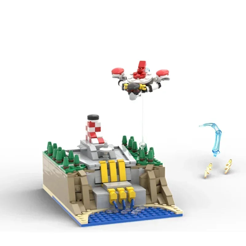 Creative Model Moc Building Bricks UFO Robot Microscale Model Technology  Blocks Construstion Suit Toy DIY Set Assembly Gifts