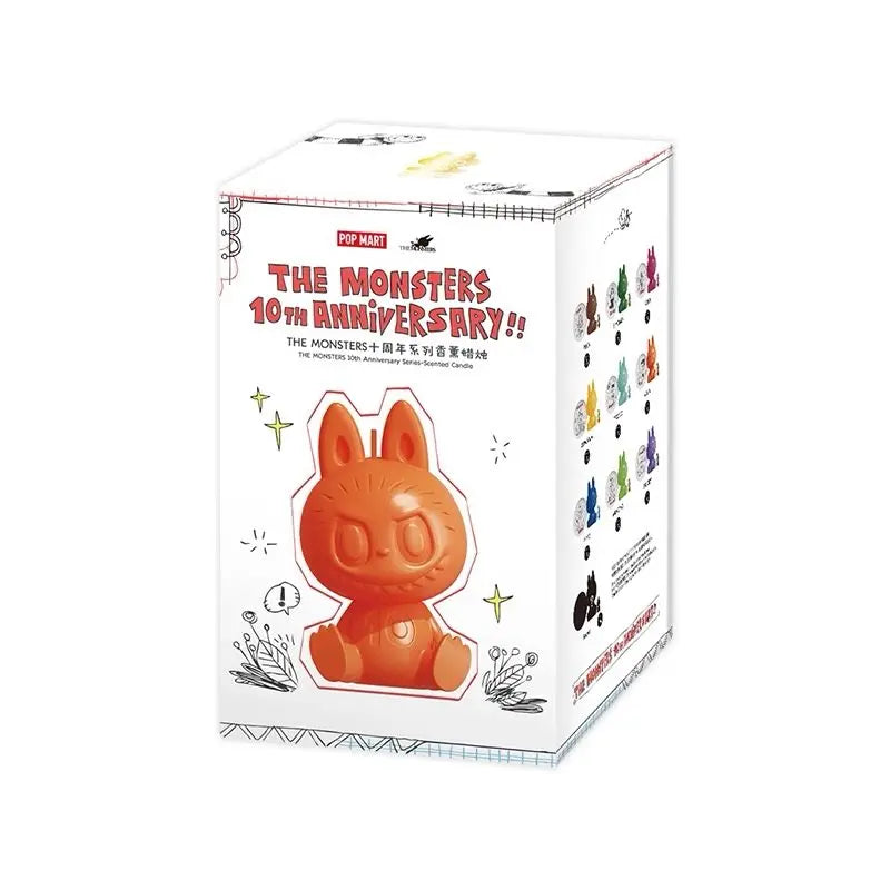 Genuine POP MART THE MONSTERS 10th Anniversary LABUBU Aromatherapy Candle Blind Box Gift