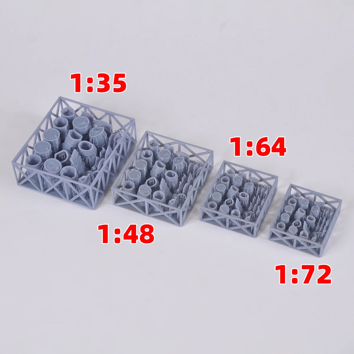 1/35 1/48 1/64 1/72 Scale Model Kit Building Oil Drum Tank Oil Can Diorama Models Suits for Car Tank Armored Vehicle Airplane
