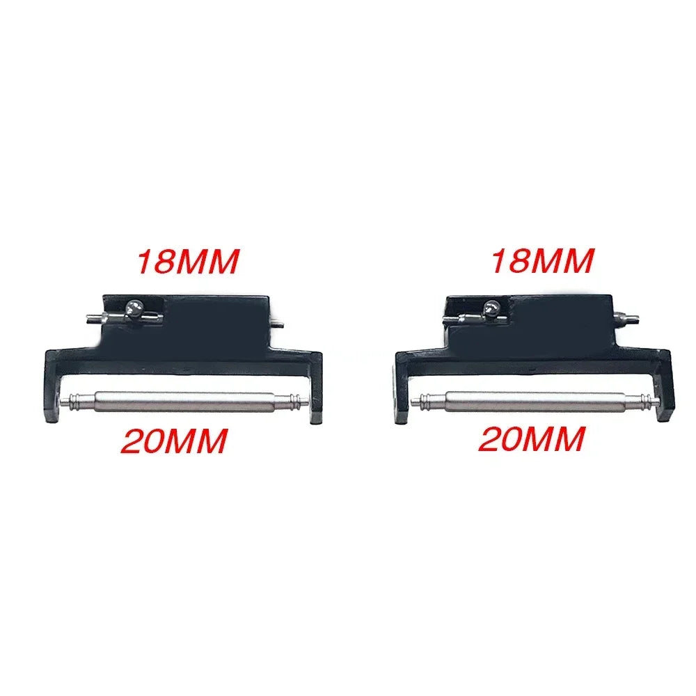 2pcs Watchband Connectors 22mm To 22mm 20mm To 22mm 14/18/20mm To 20mm Quick Release Pins Adapter Watch Band Spring Bars