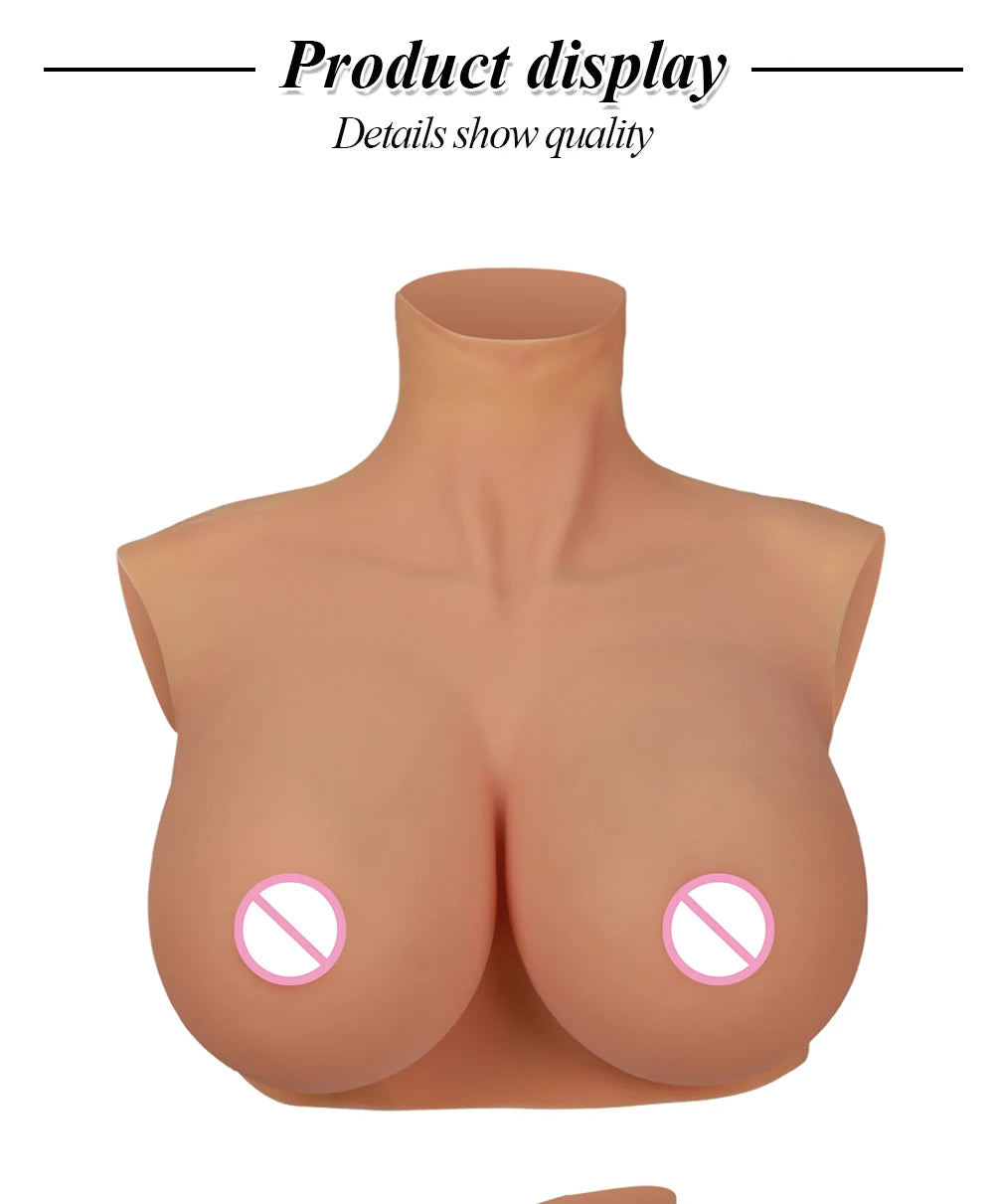 Crossdresser Silicone Fake women body Boobs Breast Forms  Lightweight version Thin version cosplay Drag queen Cross dressing