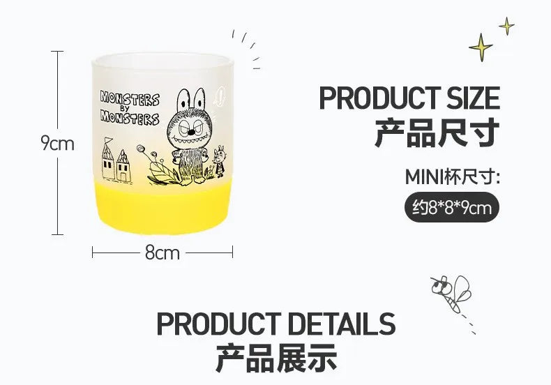 Genuine POP MART Anime Periphery THE MONSTERS LABUBU 10th Anniversary Series Mini Cup Blind Box Home Decor Desktop Birthday Gift