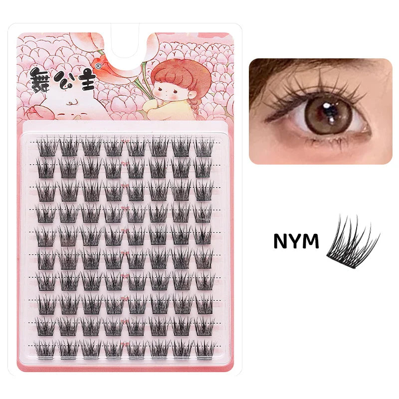10 Rows Individual Lashes DIY at Home Lash Extension Cluster Wholesale Natural Makeup Eyelashes