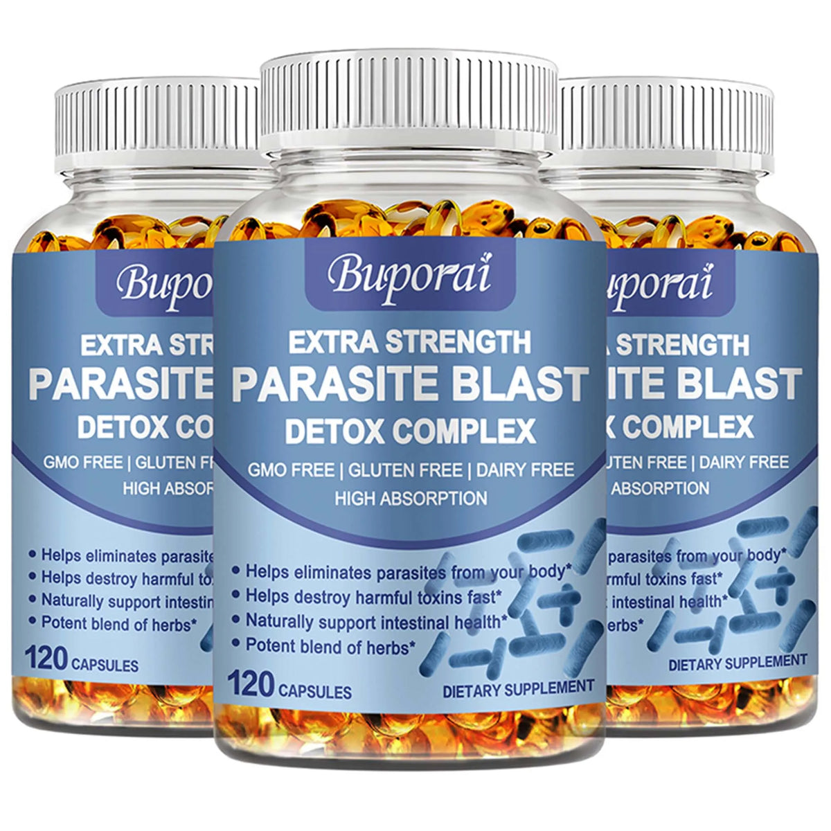 Parasite Blast Detox Complex - Eliminate Parasites, Supports Intestinal Cleansing Enhance Immunity, Promote Digestion