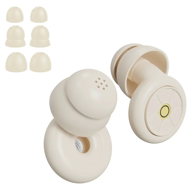 Sleeping Ear Plugs 50dB Noise Cancelling Reusable Silicone Noise Earplugs for Strong Sound Insulation