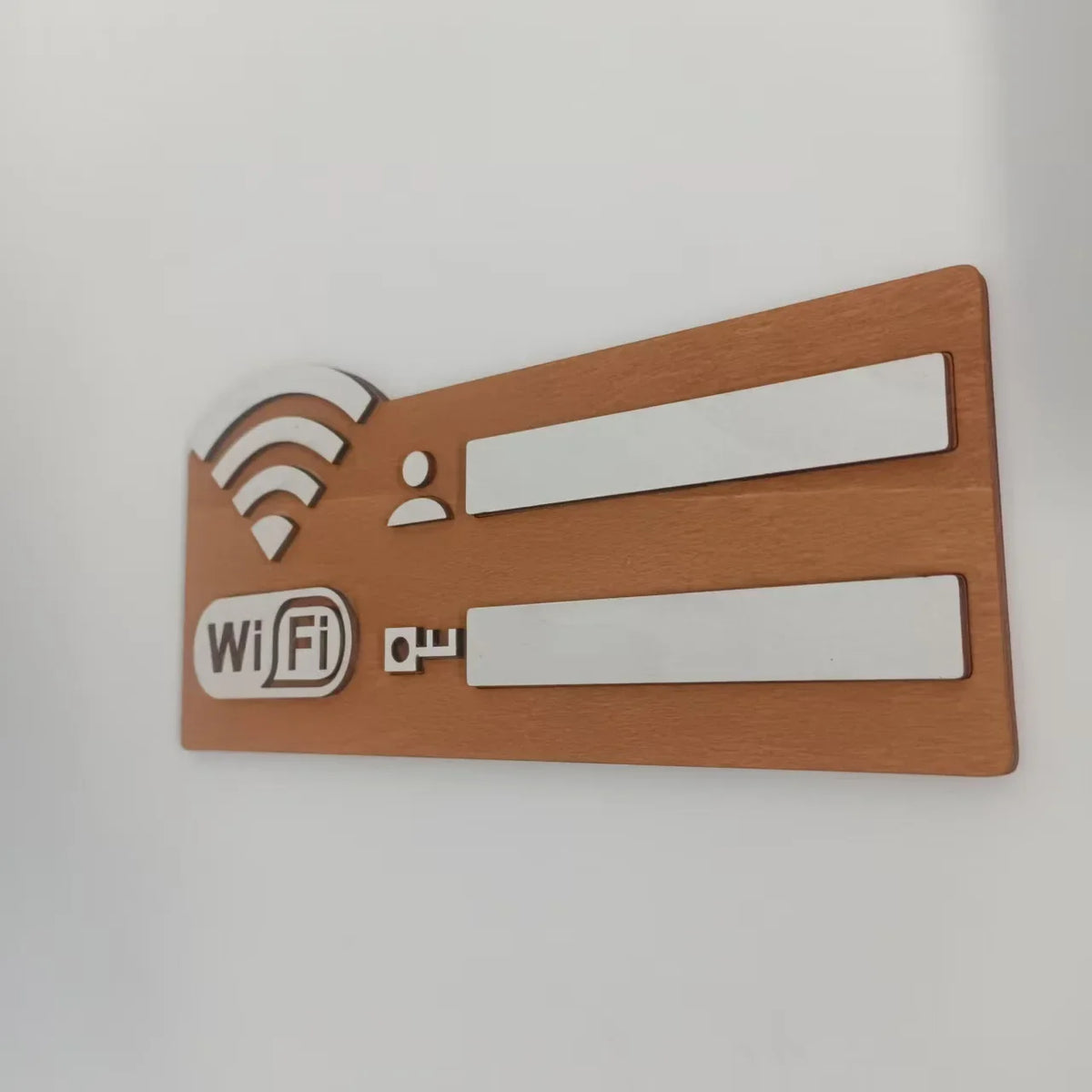 1pc Vintage Wooden WiFi Indicator Sign- Wall-Mounted Wireless Network Password Display, Decorative Home Accessory for Indoor Use