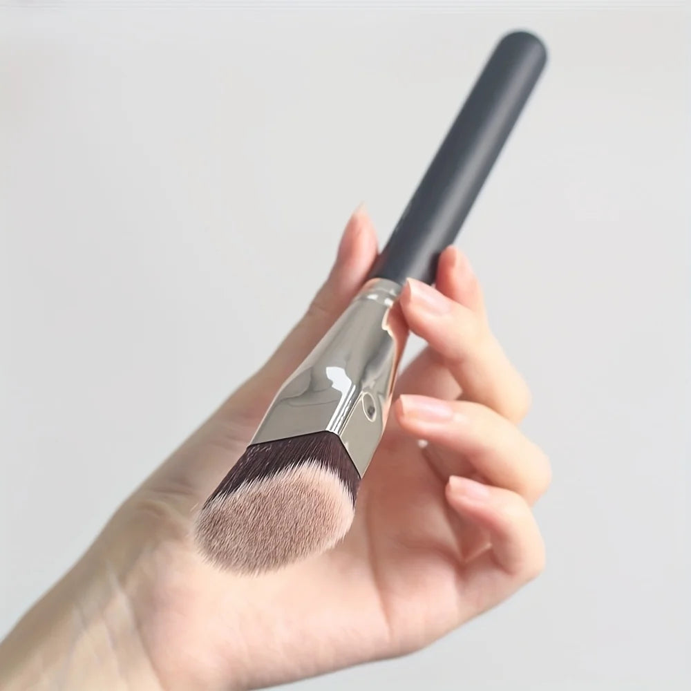 2 PCS Makeup Brushes Rectangular Foundation Brush & Concealer Brush for Contouring, Blending, Powder/ Foundation Application