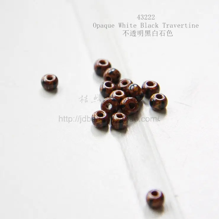 DIY Supply-10 Grams Czech Glass Preciosa 6/0 Seed Beads - Size 6 (6C3)