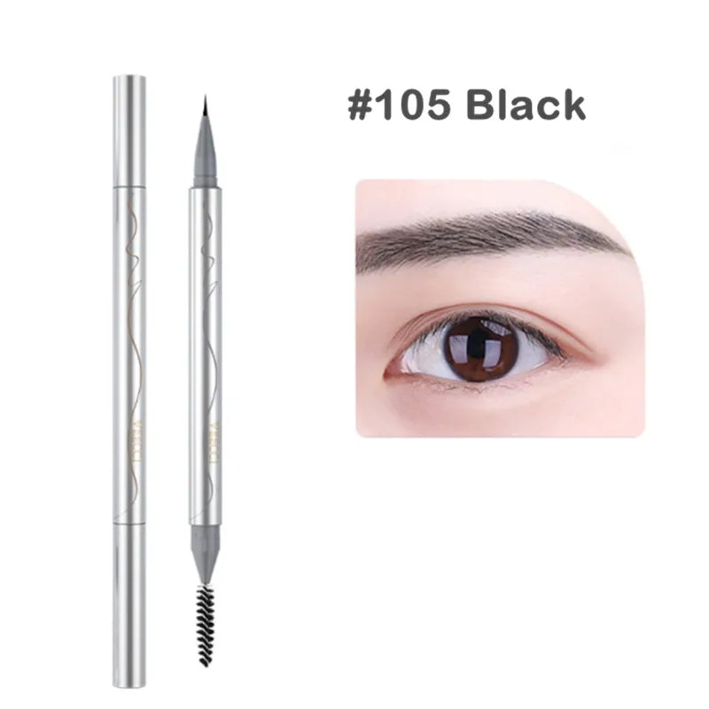 Veecci Water Eyebrow Pencil Draw Eyeliner Lying Silkworm Under Eyelash Pen Waterproof Ultra Fine Eye Brow Makeup Pen