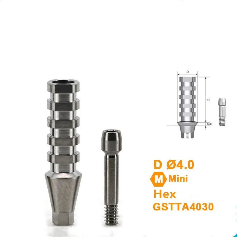 10pcs Dental Third Party Accessories Are Suitable for Temporary Screw Implant Replacements with Finished OSSTEM Products