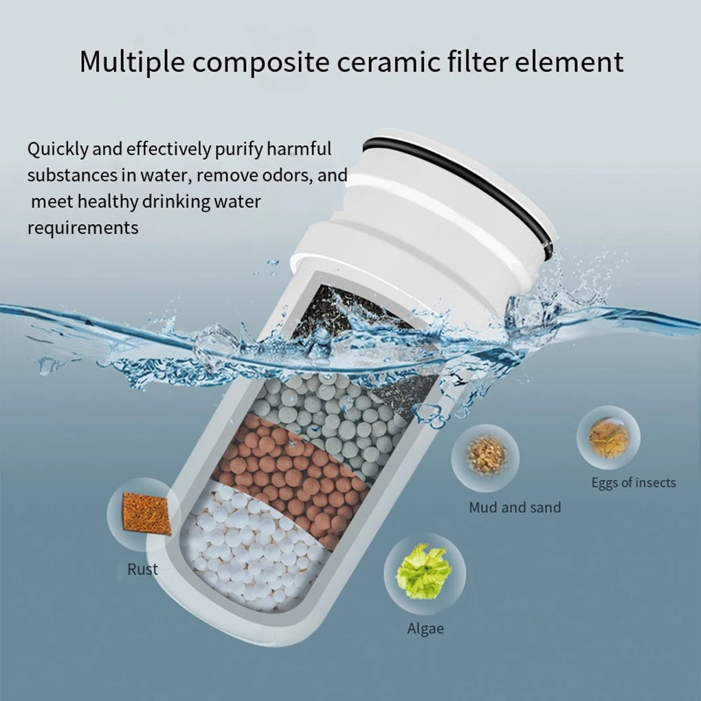 4 Pcs Replacement Ceramic Faucet Tap Water Filter Purfier Cartridge Durable Gift for Home Kitchen Housheold Easy to Use