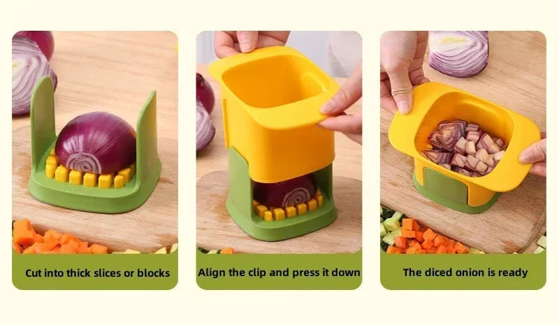 Multifunctional Vegetable Chopper Hand Pressure Onion Diced French Fries Cutter Kitchen Gadget Cucumber  Slicer Kitchen Tools
