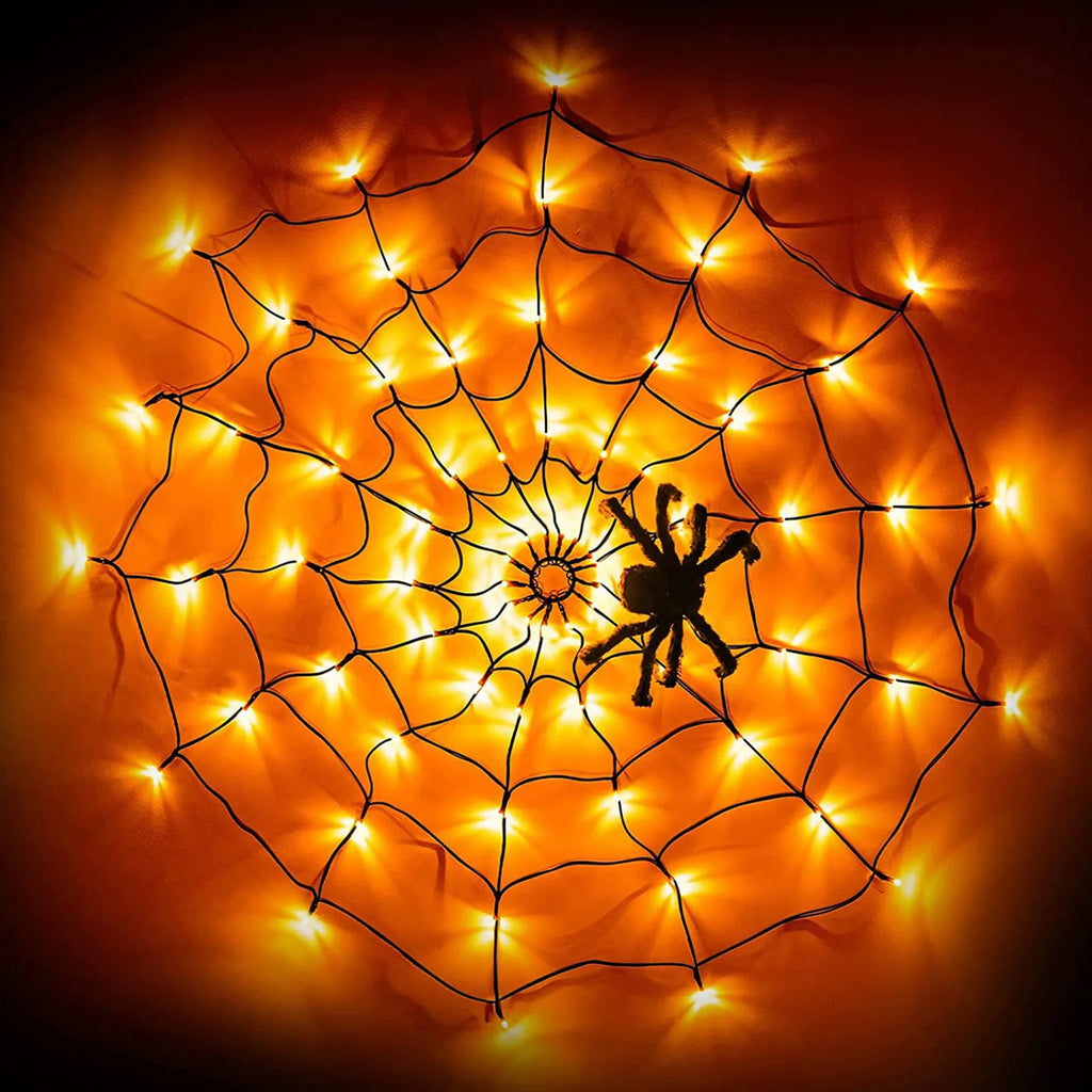 Halloween Hanging Ghost Decorations Outdoor, Glowing Ghost with Witch Hat String Lights for Yard Patio Garden Tree Decoration