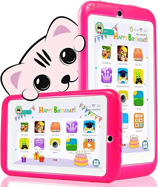 7 INCH Android 10 RAM 1GB +16GB ROM Gift Kid Tablet E98 WIFI Dual Camera Quad-Core Free Silicone Case 3D Glassess