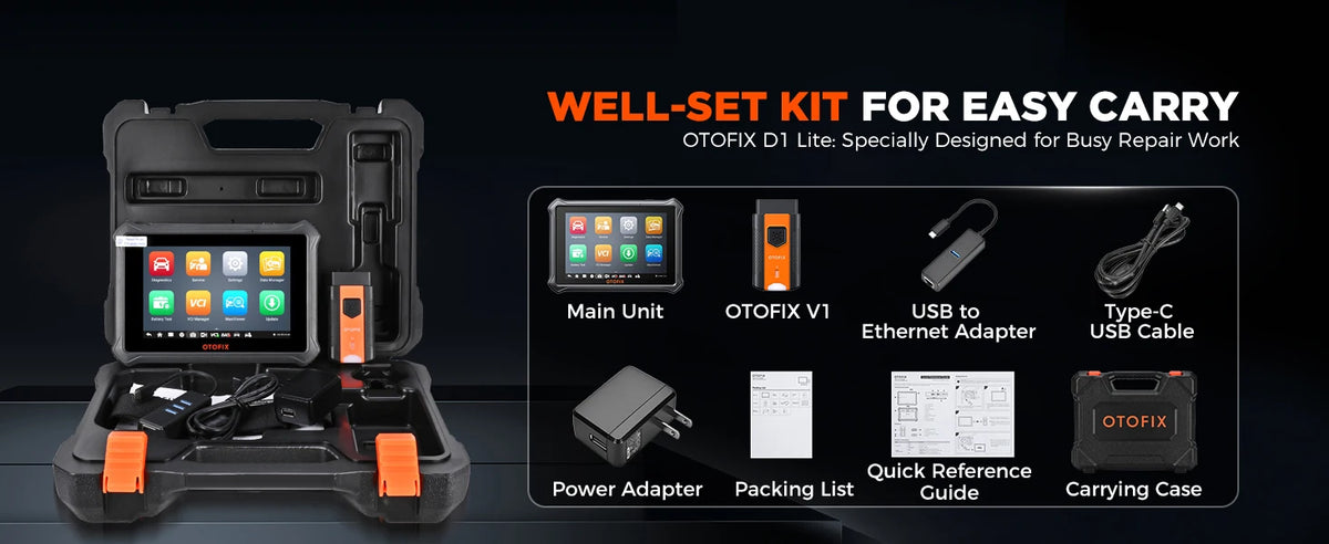 OTOFIX D1 Lite Automotive OBD2 Scanner 2 Year Update BiDirectional Control All System Diagnostic Scan Tool FCA SGW CAN FD & DoIP
