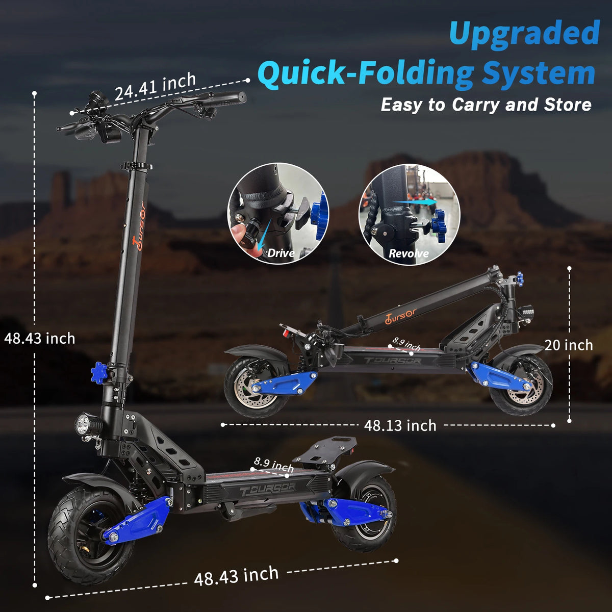 Heavy Duty X1 Electric Scooter 1000W Brushless Motor 100KG Max Load 35KM Range Dual Shock Absorption and Foldable Frame