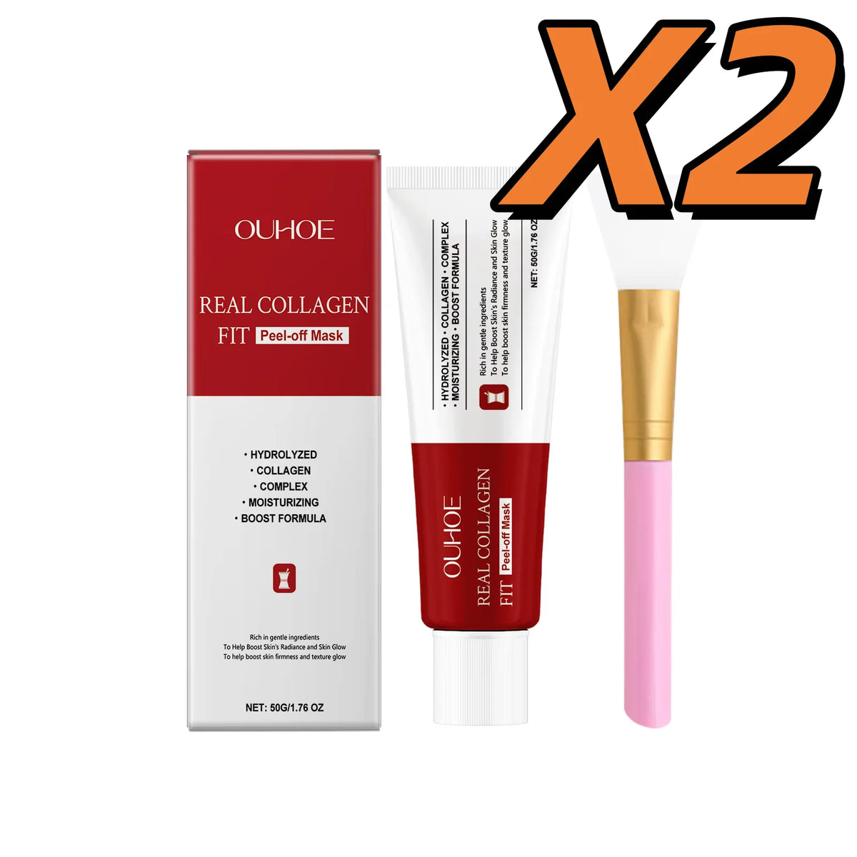 Collagen Peel off Mask Tighten Antioxidant Reduce Wrinkle Blackhead Soothe Exfoliate Moisturizing Lighten Facial Wrapping Cream
