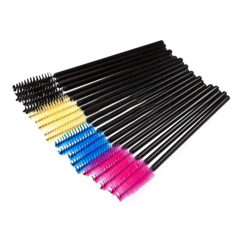 50Pcs Disposable Eyelash Spooler Brushes Multipurpose Eyebrow And Lash Extension DIY Beauty Accessory