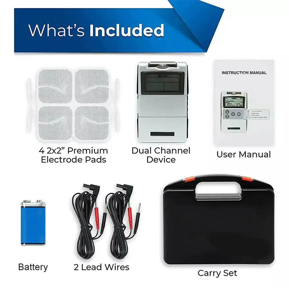 EMS TENS Unit Machine EMS Electric Muscle Therapy Stimulator Physiotherapy Pulse Electric Massage Device Back Body Neck Massager