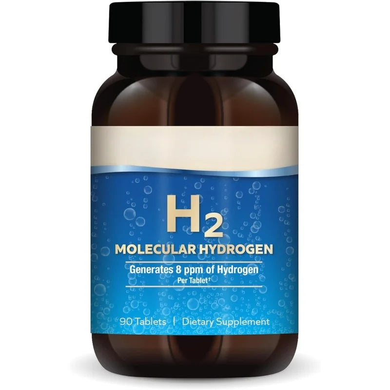 Molecular Hydrogen H2 Tablets with Elemental Magnesium, Generates 8 PPM, 90 Tablets, GMO-Free General Wellness Supplement