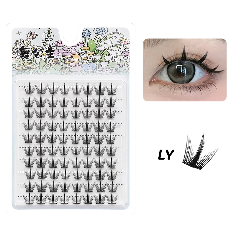 10 Rows Individual Lashes DIY at Home Lash Extension Cluster Wholesale Natural Makeup Eyelashes