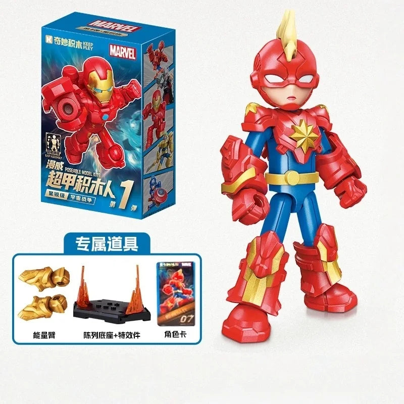 Keeppley Marvel Zero Unlimited Edition Building Block Man Multi Universe Spider Man Assembly Model Iron Spider Ornament Toy Gift