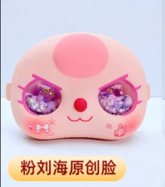 In Stock Baby Three 400% Bb3 Exquisite Quicksand Eye Replacement Part Cute Doll Accessoires Face Shell