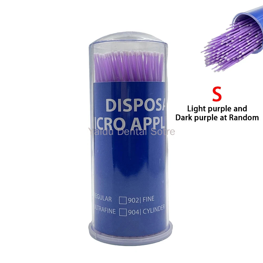 3Boxes Disposable Dental MicroBrush 100Pcs/Bottle Long Micro Applicator Brush Dentistry Odontologia Extension Tools