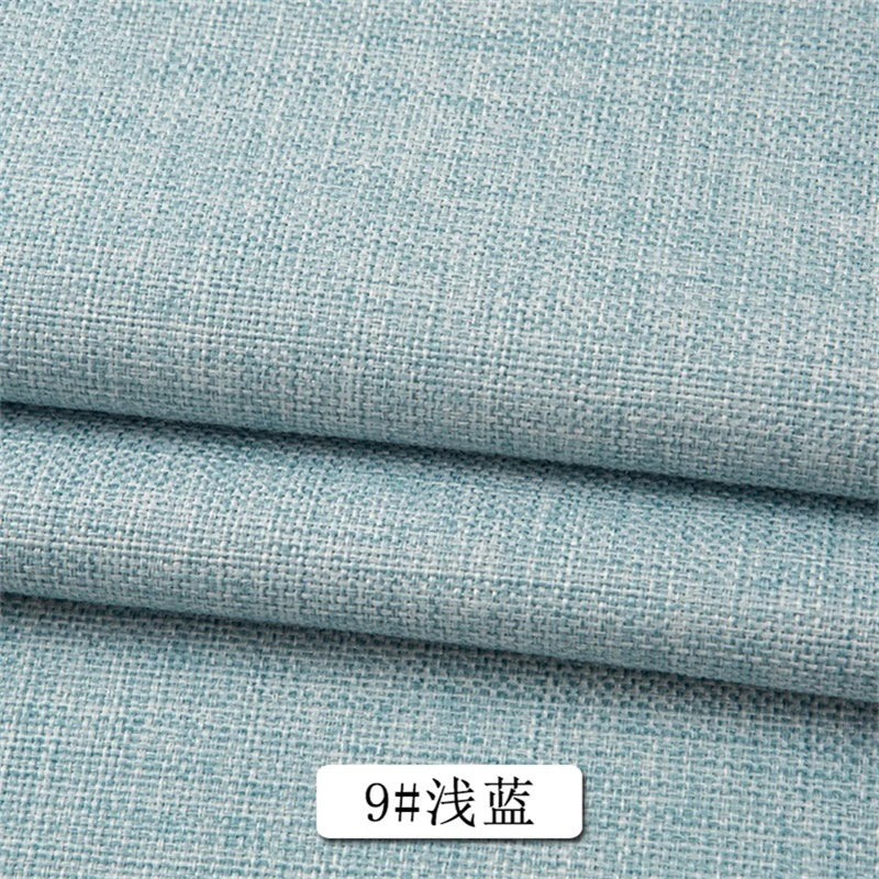 150 Cm Wide Home Textile Cotton Linen Style Sofa Fabric Solid Color Thickened Linen Coarse Cloth DIY Tablecloth Fabric 400 G / M