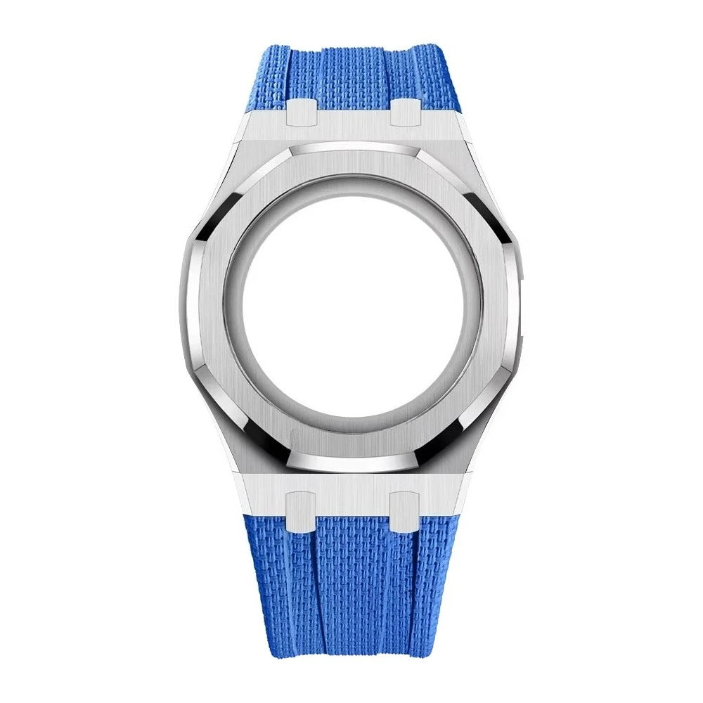 Luxury Stainless Steel Case+Stainless Steel Strap Modification kit Pocket Changer To Wristwatch For Royal POP