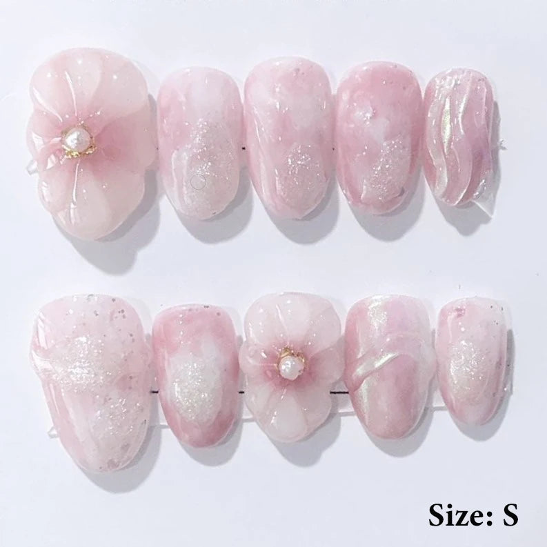 Punk Dragon Charms Press on Nail Artificial Long False Nails XS Black Dragons Goth Presson Tips Butterfly Fake Nail y2k Pressons
