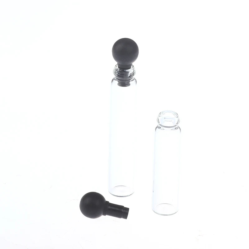 10pcs 0.5/1/2/3ml Empty Mini Glass Perfume Small Sample Vials Bottle Laboratory Liquid Fragrance Test Tube Empty Perfume Bottle