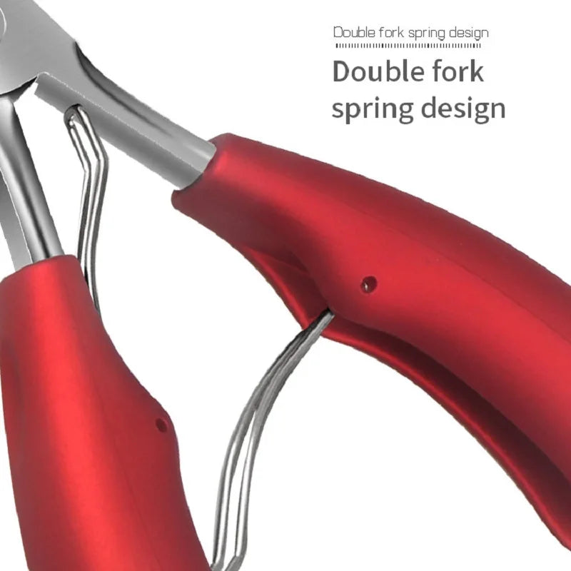 Professional Toe Nail Clippers Cutter Ingrown Toenail Tool Thick Nail Dead Skin Dirt Remover Super Sharp Curved Blade Nail Tools
