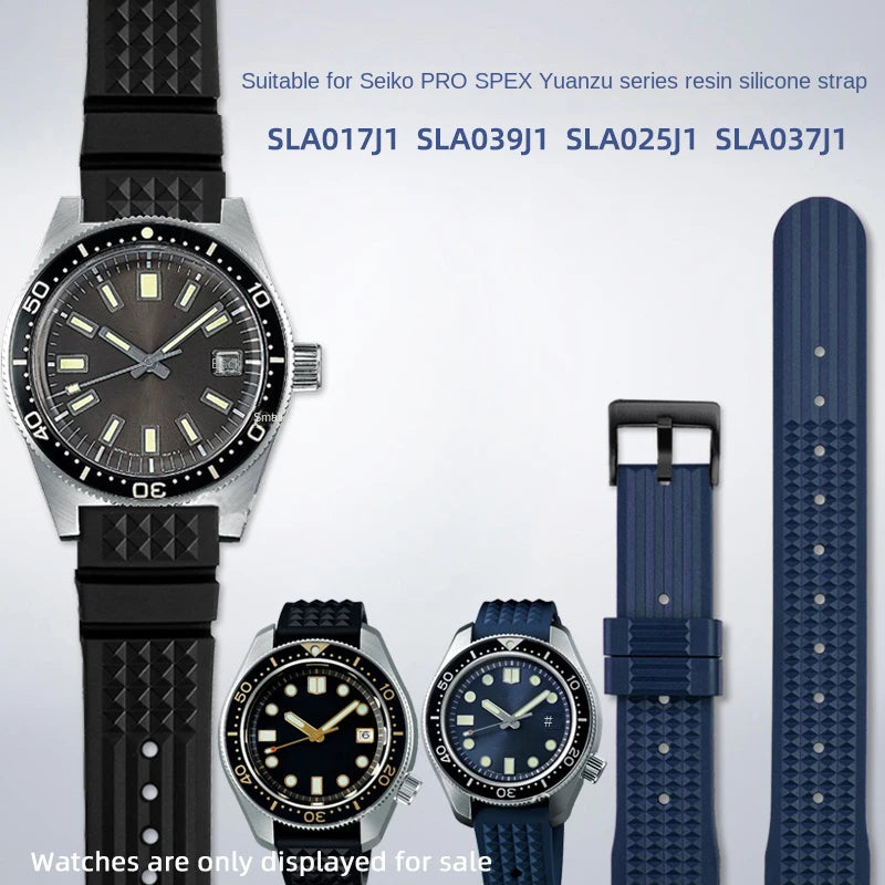 For Seiko PROSPEX series ancestor mm 1968 bracelet SLA017J1 SLA039J1 No.5 SKX007 high quality silicone rubber strap 20mm 22mm