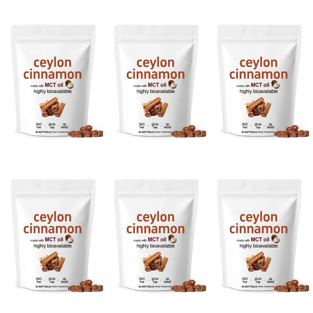 Ceylon Cinnamon Softgels with MCT Oil Daily Wellness Support Highly Bioavailable 30 Softgels