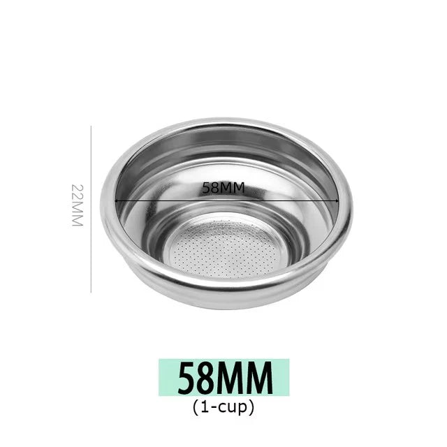 1Pcs 51mm 58mm 1-Cup 2-Cup 4-Cup Filter Basket Replacement for Coffee Bottomless Portafilter Barista Espresso Accessories