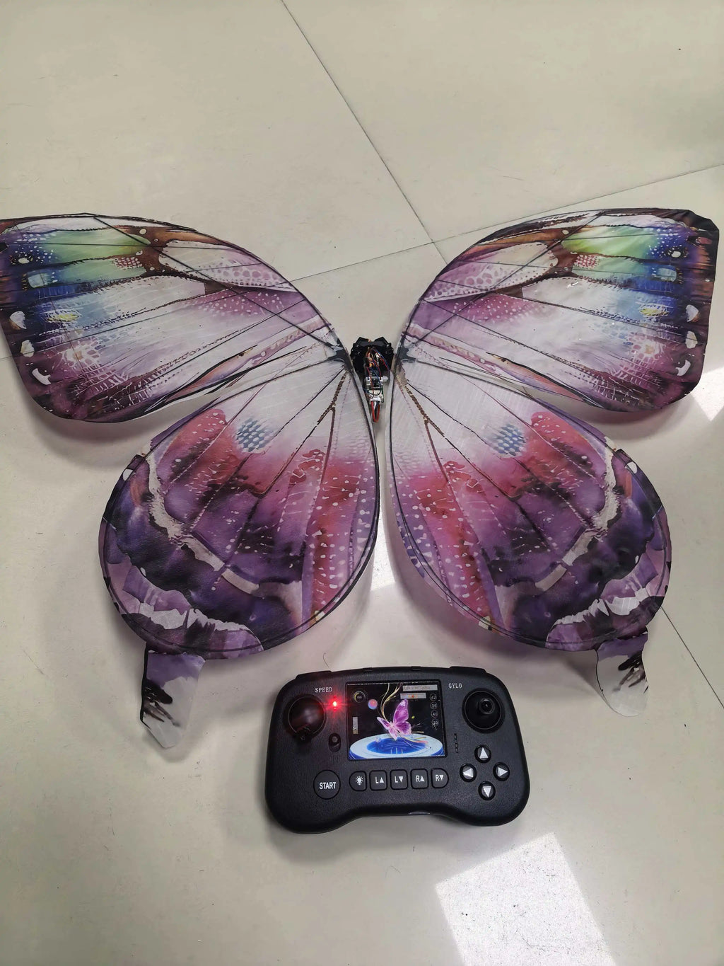 Remote Control Bionic Flapping Wing Butterfly Drone LED Light Ornithopter 2.4G RC Flying Butterfly Aircraft 7.4V Kids Gift