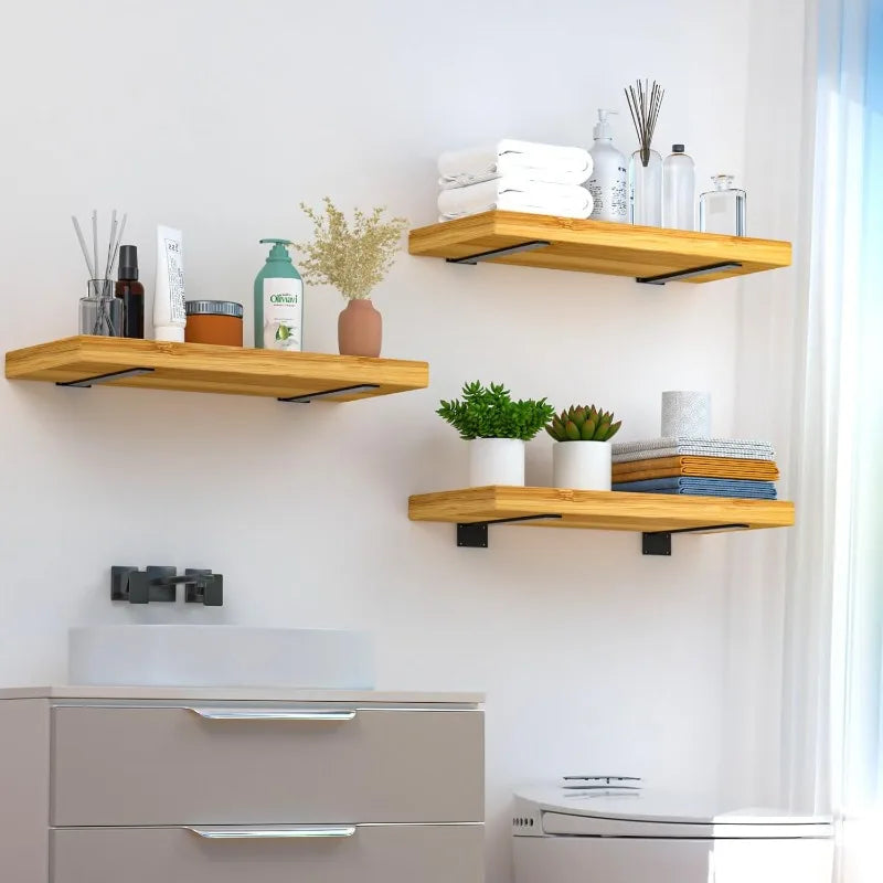 Thickened Floating Shelf Brackets Integrated Wall-Mounted Invisible L Bracke Rust-Resistant Heavy Duty Furniture Board Support