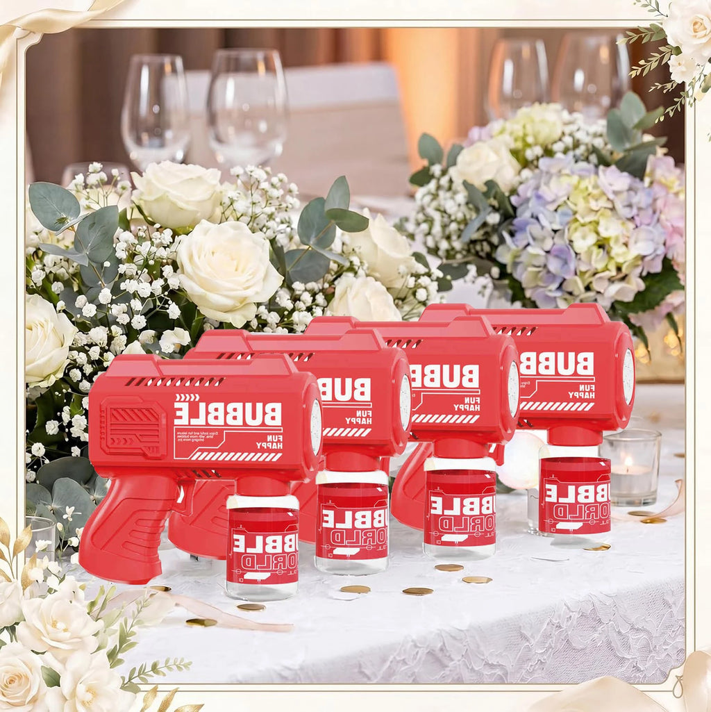 Bubble Guns Wedding Party Favors Romantic Bubble Maker for Outdoor Wedding Ceremony Photo Props Automatic Bubble Machine Blower