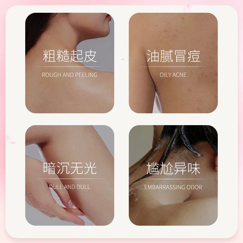 Cherry Blossom Jasmine Rose Fragrance Emollient Shower Gel Moisturizing Rejuvenation Cleansing Dirt Body Wash Fragrant Body Wash
