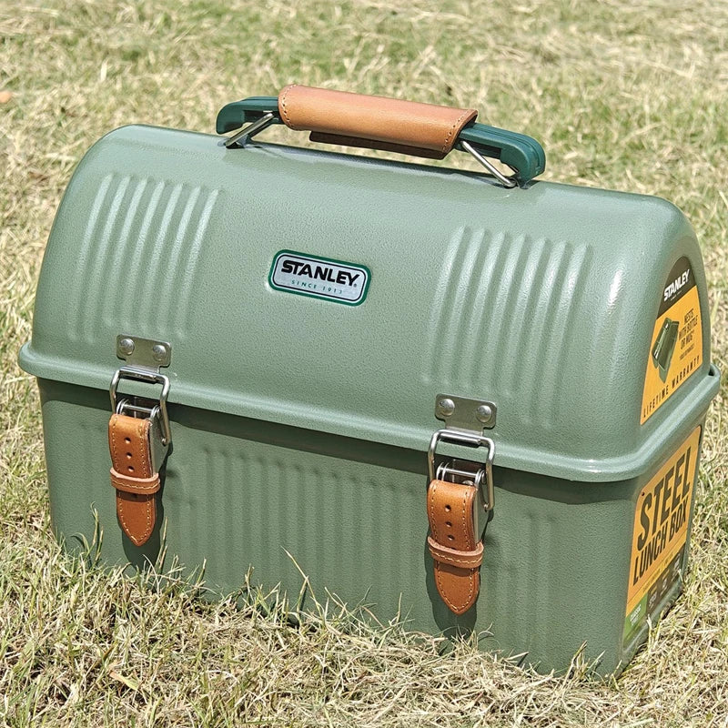 For Stanley Lunch Box 9.4L Accessories Set Handle Cowhide Cover Ultralight Aluminum Alloy Table Top Hanging Rack Felt Lining