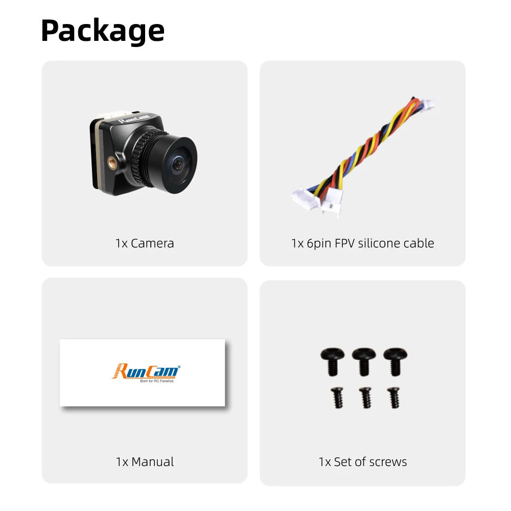 RunCam Phoenix 2 SP V3 V4 V5 Camera 5-36V Screen Ratio 4:3/16:9 Available 19*19mm Night View for RC FPV Racing Drones Quadcopter