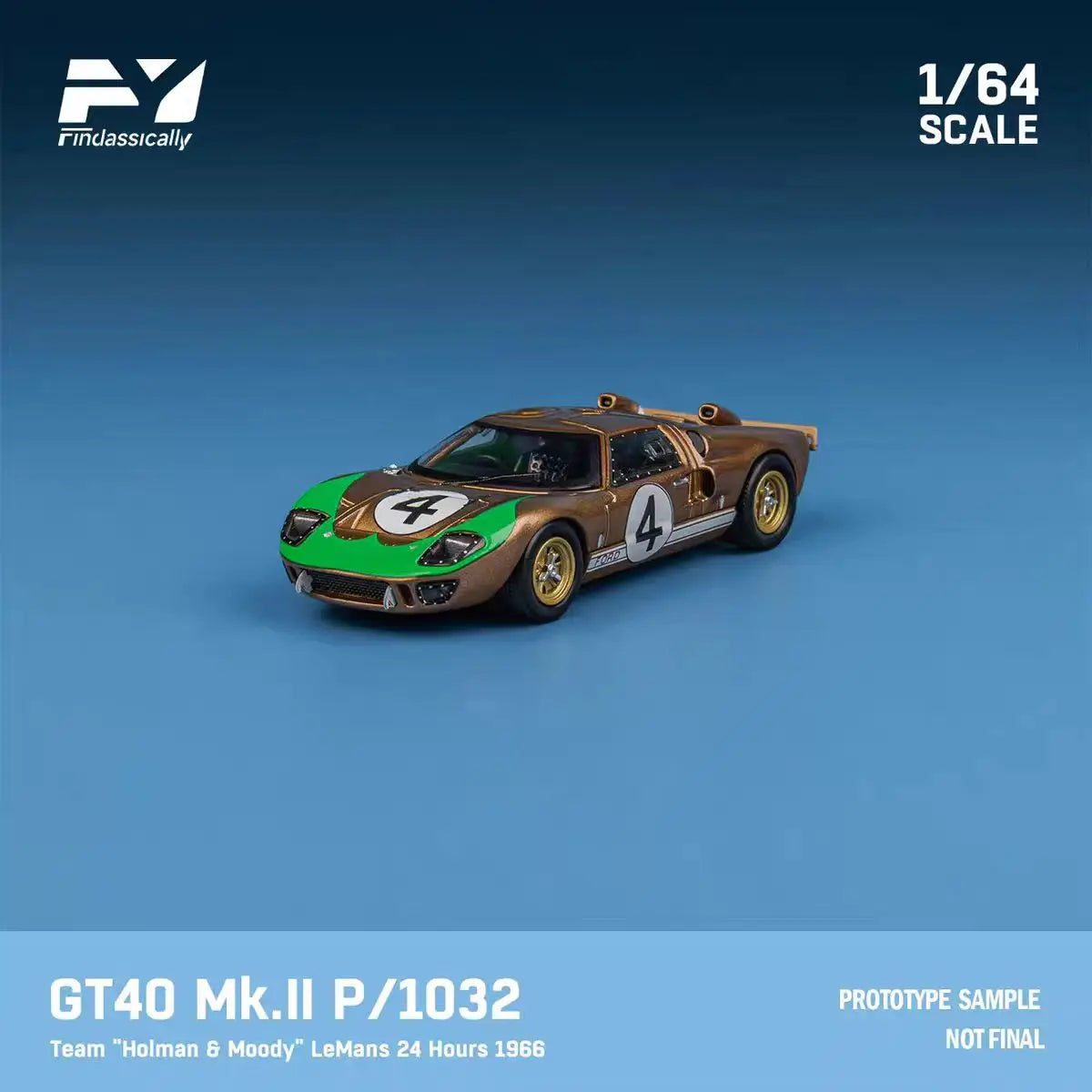 Findclassically FY 1:64 GT40 MK II Alloy Model Collectible Toy Decoration Gift
