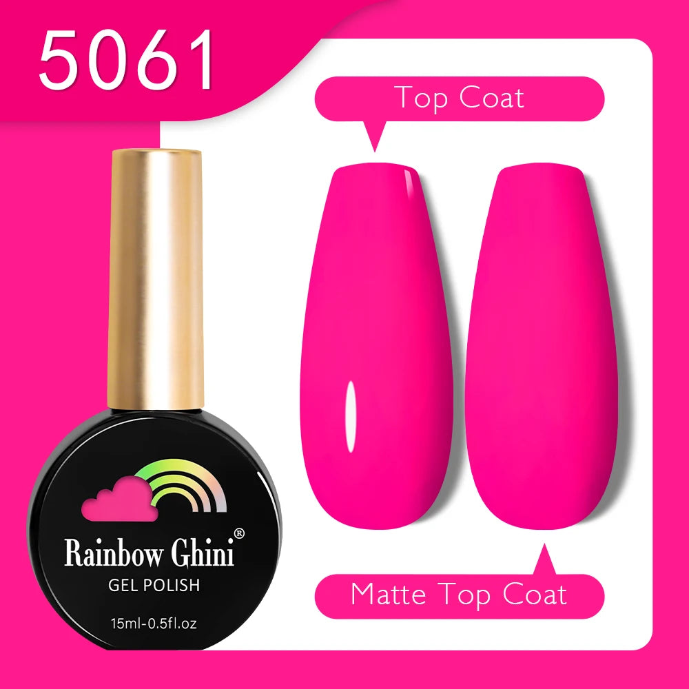 RG 15ML HEMA&TPO FREE Summer Series Fluorescent Gel Polish in Sporty Style Y2K Nail Polish Suitable for Parties Nail Art UV Gel
