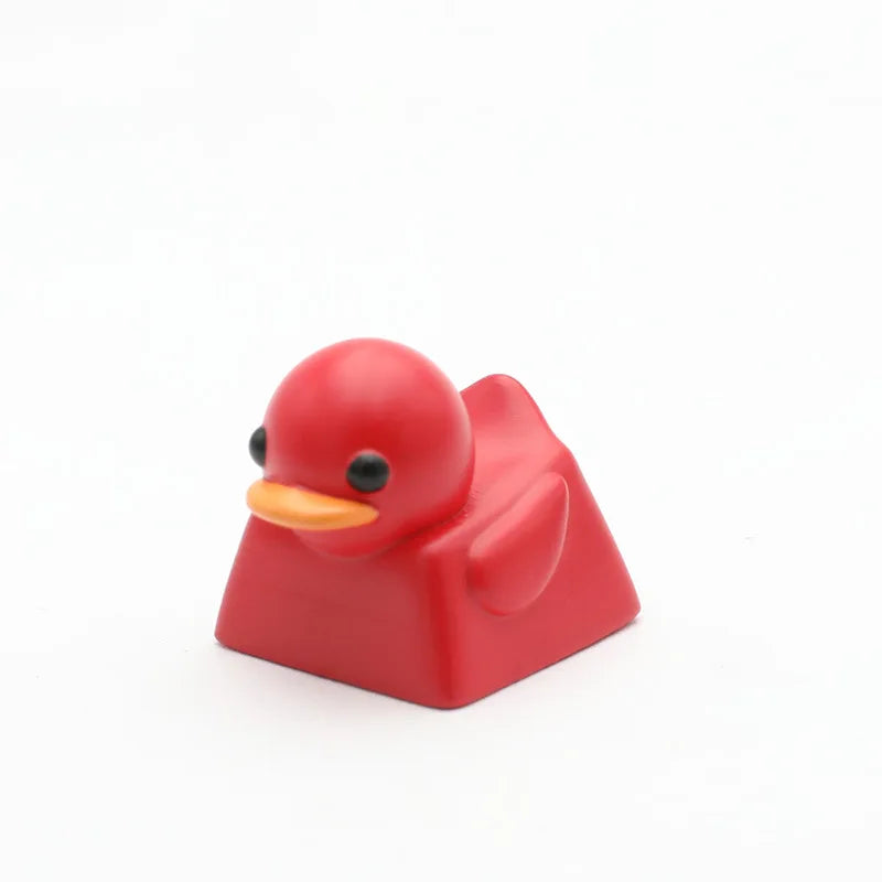 1PC Cute Duck Personalized Resin KeyCap Cartoon Decoration Gaming Key Cap for Cherry Mx Switch Gamer Mechanical Keyboard Gift