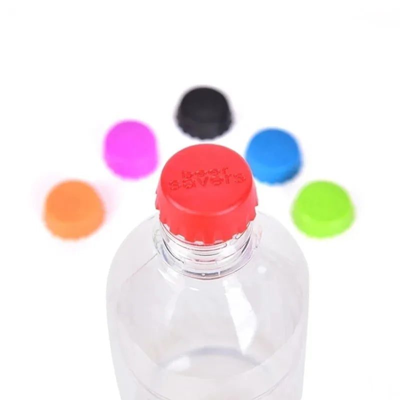 12/36/72pcs Reusable Silica Gel Bottle Cap Sealed Beer Cap Vinegar Soy Sauce Bottle Soda Cola Cap Wine Protective Stopper