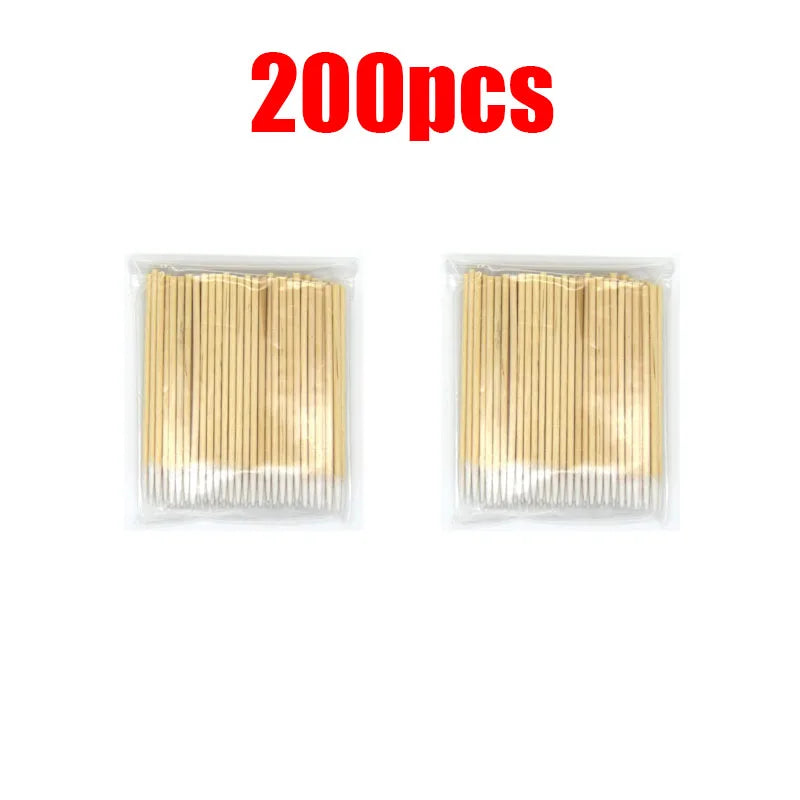 100/300/600pcs Disposable Nail Wood Cotton Swab Clean Sticks Lint-Free Wood Nail Cleaning Bud Wooden Tip Nail Polish Remover
