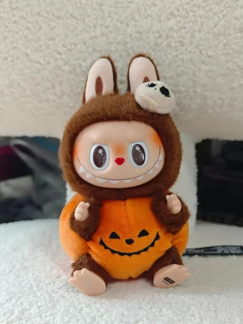 100% POP MART LABUBU Halloween Vinyl Pumpkin Weird Carnival Series Blind Box Vinyl Doll Pendant Halloween Toy Gift