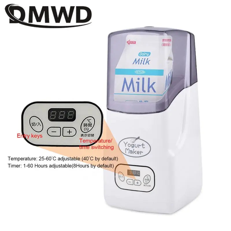 Automatic Electric Yogurt Maker Temperature control with timer Multifunctional Leben Rice Wine Natto Caspian yogurt Machine 110V